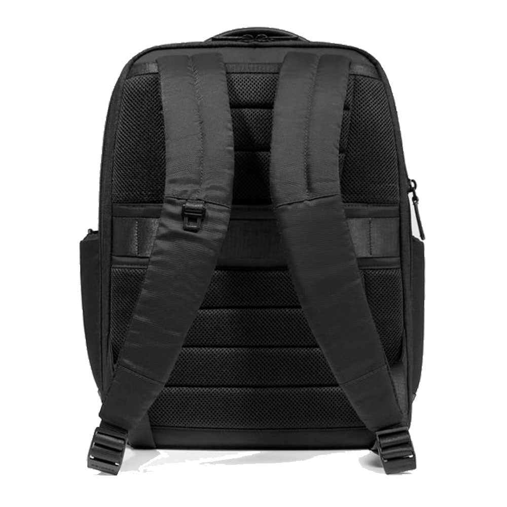 PIQUADRO Rucksack mit Laptopfach 15,6 Zoll aus Stoff und Leder in Schwarz Modell Wollem - CA6239W129