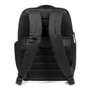PIQUADRO Rucksack mit Laptopfach 15,6 Zoll aus Stoff und Leder in Schwarz Modell Wollem - CA6239W129