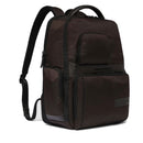 PIQUADRO 15,6" Laptop-Rucksack aus Stoff und Leder, Farbe Dunkelbraun, Wollem Line - CA6239W129BM