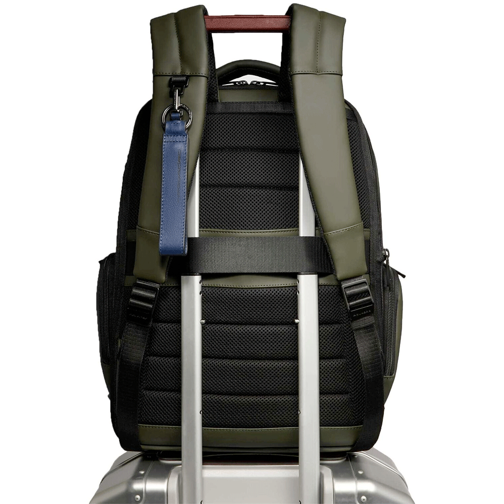 PIQUADRO Fast-Check Wasserabweisender Business-Rucksack CA6239W129W Grün