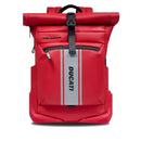 Zaino PIQUADRO per Ducati Roll Top in Tessuto Gommato colore Rosso Linea Corner - CA6291C2OWD