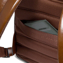 Zaino Uomo PIQUADRO Espandibile con Porta Computer 14" in Pelle Marrone Linea Blue Square - CA6311B2