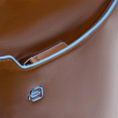 Zaino Uomo PIQUADRO Espandibile con Porta Computer 14" in Pelle Marrone Linea Blue Square - CA6311B2