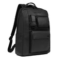 PIQUADRO Herrenrucksack mit 14-Zoll-Laptophalter aus schwarzem Leder – CA6442W131