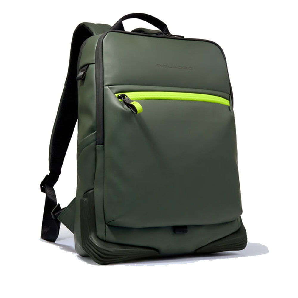 PIQUADRO Rucksack mit 15,6-Zoll-PC-Halterung aus grünem Stoff Corner 2.0 Line – CA6465C2OW