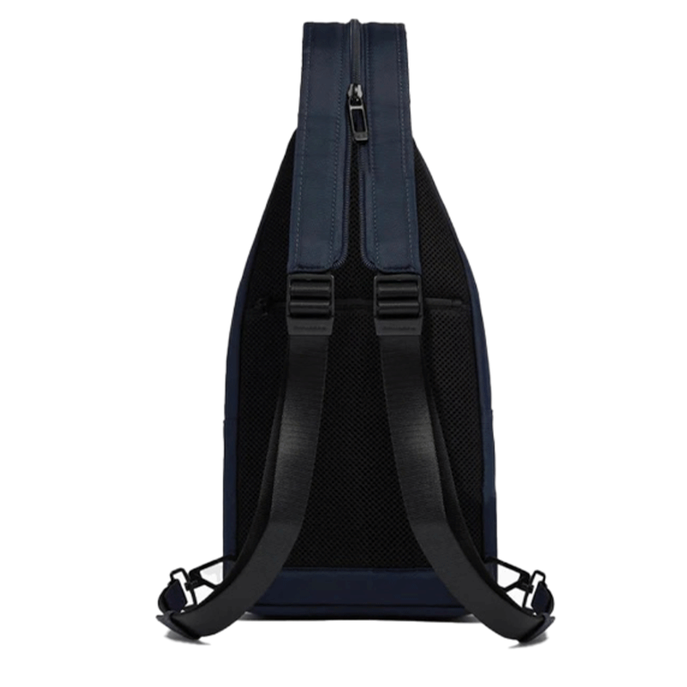 Monospalla Porta iPad mini PIQUADRO in Tessuto e Pelle Blu linea Wollem - CA6540W129