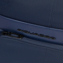 Monospalla Porta iPad mini PIQUADRO in Tessuto e Pelle Blu linea Wollem - CA6540W129