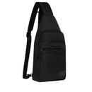 Monospalla Porta iPad mini PIQUADRO in Tessuto e Pelle Colore Nero linea Wollem - CA6540W129
