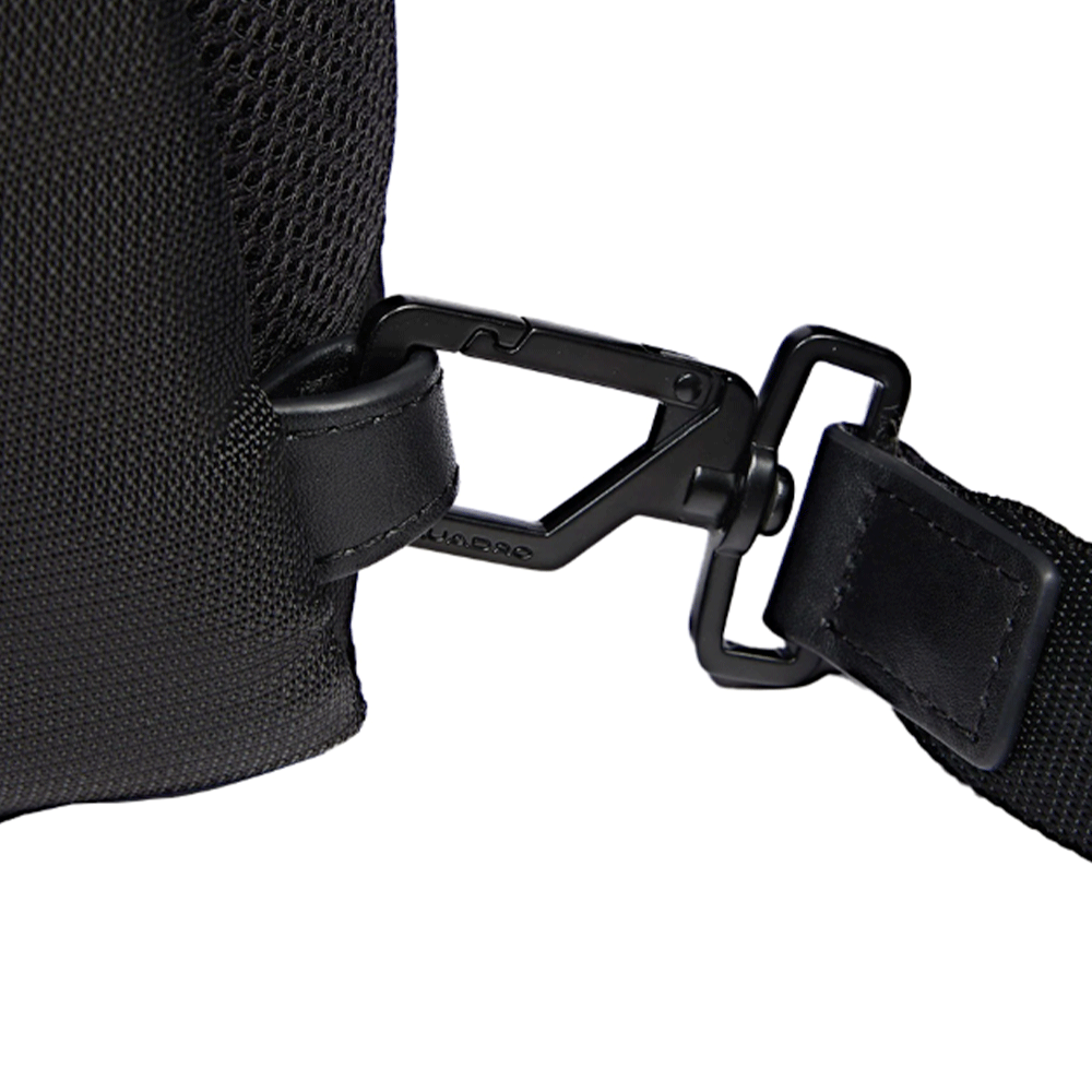 Monospalla Porta iPad mini PIQUADRO in Tessuto e Pelle Colore Nero linea Wollem - CA6540W129