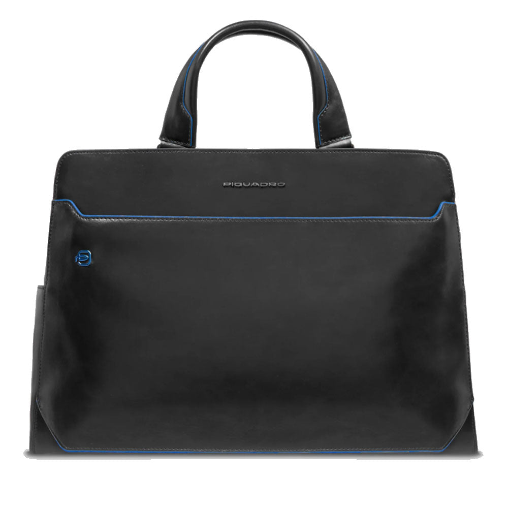 Cartella PIQUADRO Porta Pc 15,6" Linea Blue Square in Pelle Nera - CA6590B2
