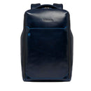 PIQUADRO 14" Laptop-Rucksack aus blauem Leder Blue Square Line - CA6591B2