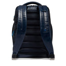 PIQUADRO 15,6" Laptop-Rucksack aus blauem Leder Blue Square Line - CA6593B2
