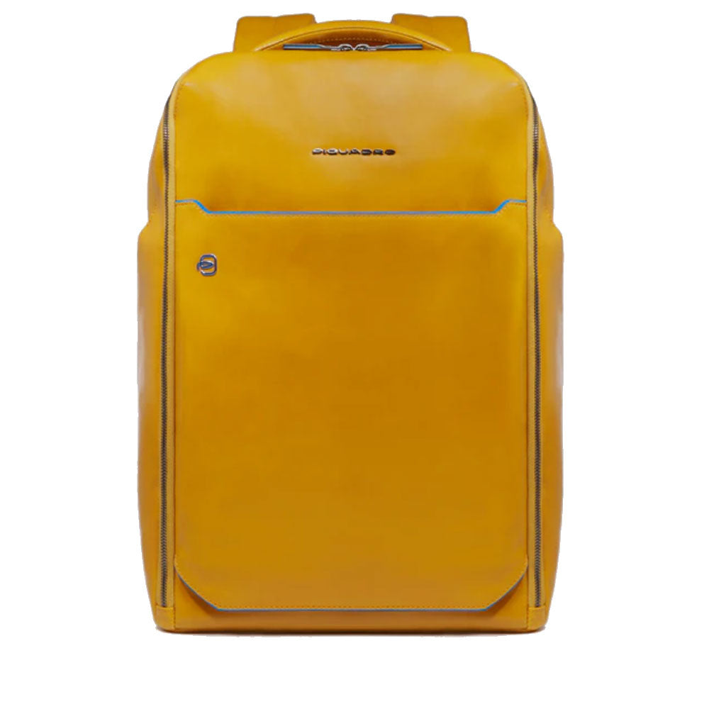 Zaino PIQUADRO porta PC 15,6" in Pelle Colore Giallo Linea Blue Square - CA6593B2
