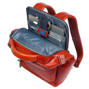 Zaino PIQUADRO porta PC 15,6" in Pelle Mogano Linea Blue Square - CA6593B2