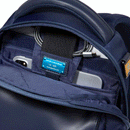 Zaino PIQUADRO con Porta Computer 13" in Tessuto e Pelle Blu Linea Orion - CA6619S136