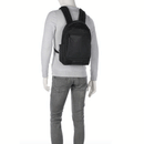 Zaino PIQUADRO con Porta Computer 13" in Tessuto e Pelle Colore Nero Linea Orion - CA6619S136