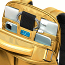 Zaino PIQUADRO con Porta Computer 14" in Tessuto e Pelle Colore Giallo Linea Orion - CA6620S136