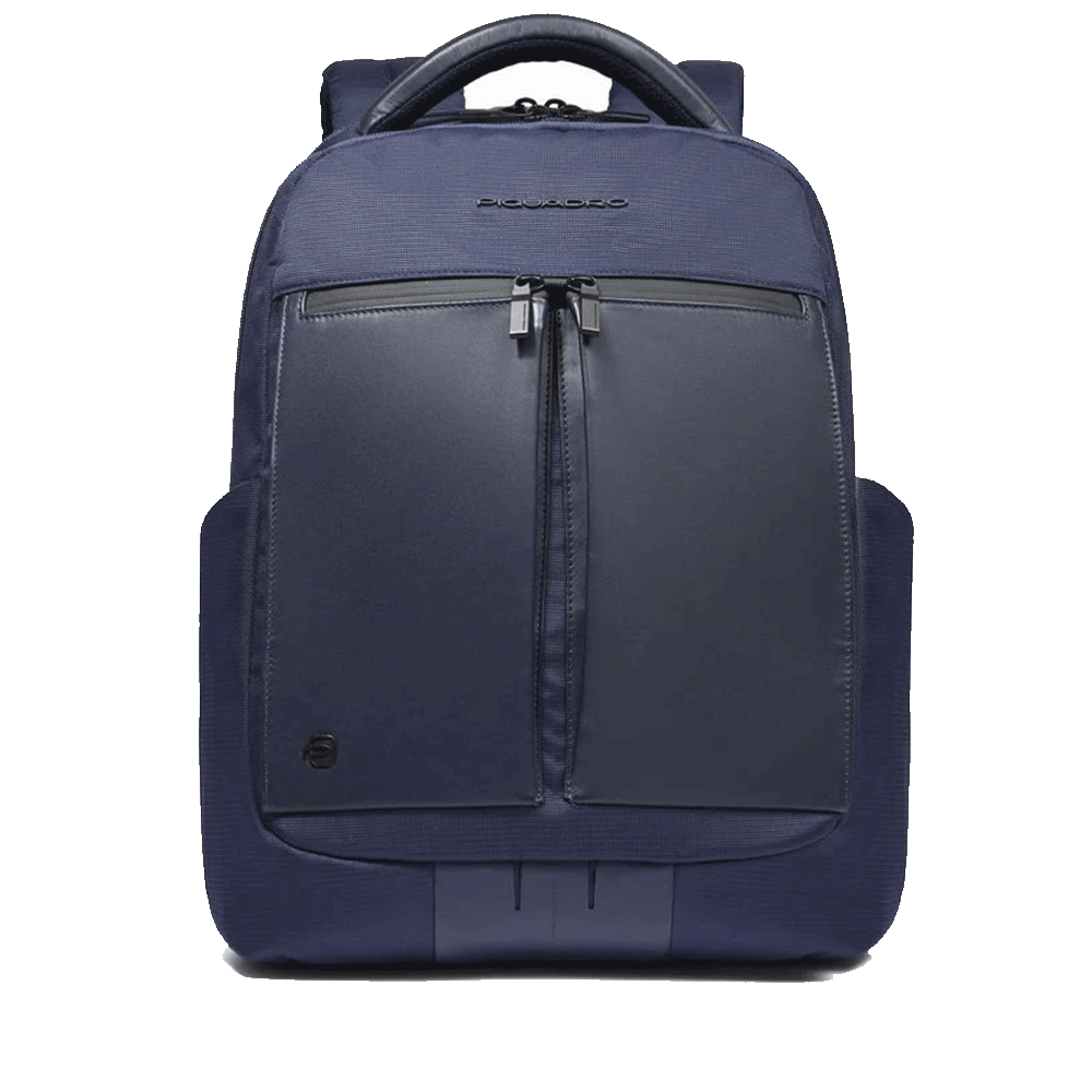 Zaino PIQUADRO con Porta Computer 15,6" in Tessuto e Pelle Blu Linea Orion - CA6621S136