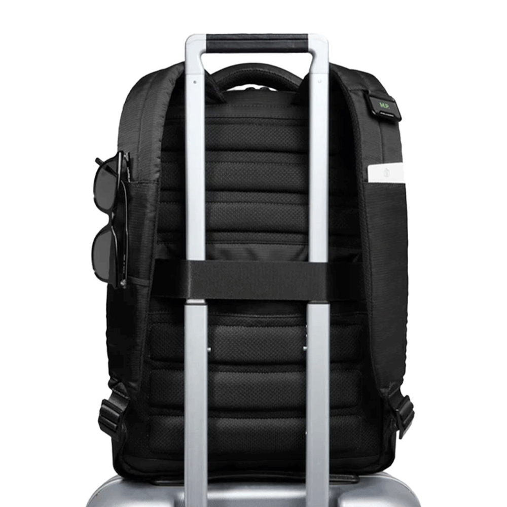Zaino PIQUADRO con Porta Computer 15,6" in Tessuto e Pelle Colore Nero Linea Orion - CA6621S136