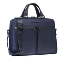 Cartella PIQUADRO Porta Pc 14" Linea Orion in Tessuto e Pelle Blu - CA6623S136