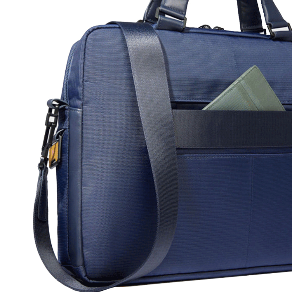 Cartella PIQUADRO Porta Pc 14" Linea Orion in Tessuto e Pelle Blu - CA6623S136