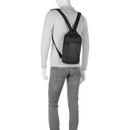 PIQUADRO Orion Line Schwarze Stoff- und Leder-Umhängetasche für iPad Mini - CA6625S136