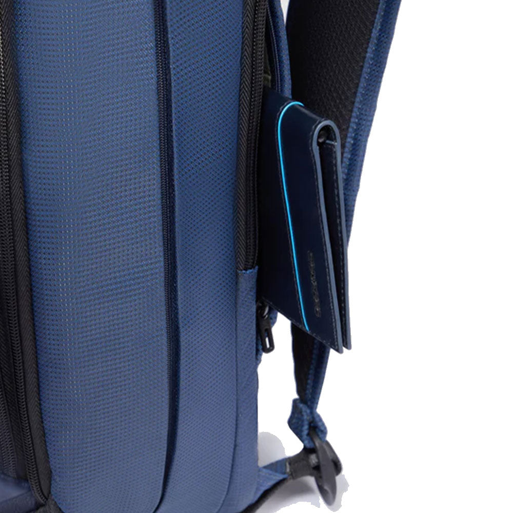PIQUADRO Bike-Rucksack aus schwarzem recyceltem Nylon mit 15,6"-Laptop-Halterung PQ-Earth Line - CA6630S137
