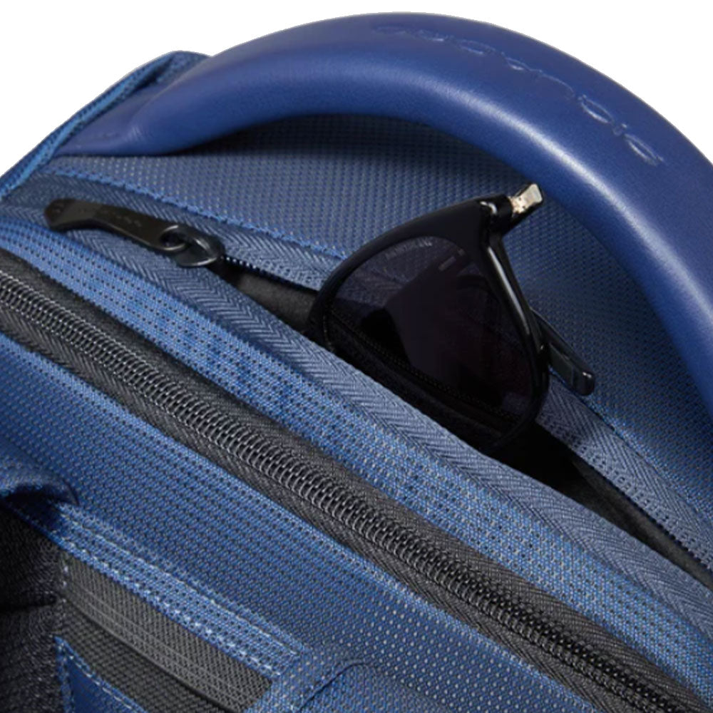 PIQUADRO Bike-Rucksack aus schwarzem recyceltem Nylon mit 15,6"-Laptop-Halterung PQ-Earth Line - CA6630S137