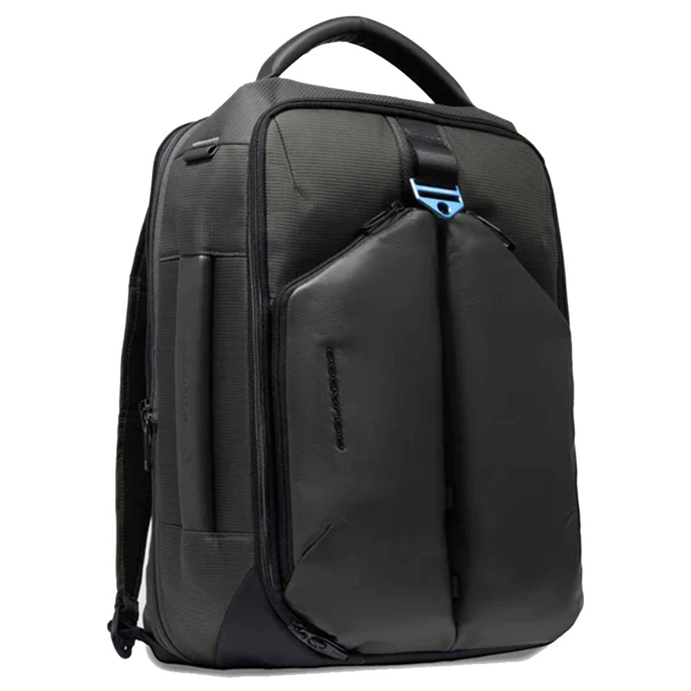 Zaino da Bici PIQUADRO in Nylon Riciclato Nero con Porta Pc 17,3" Linea PQ-Earth - CA6631S137