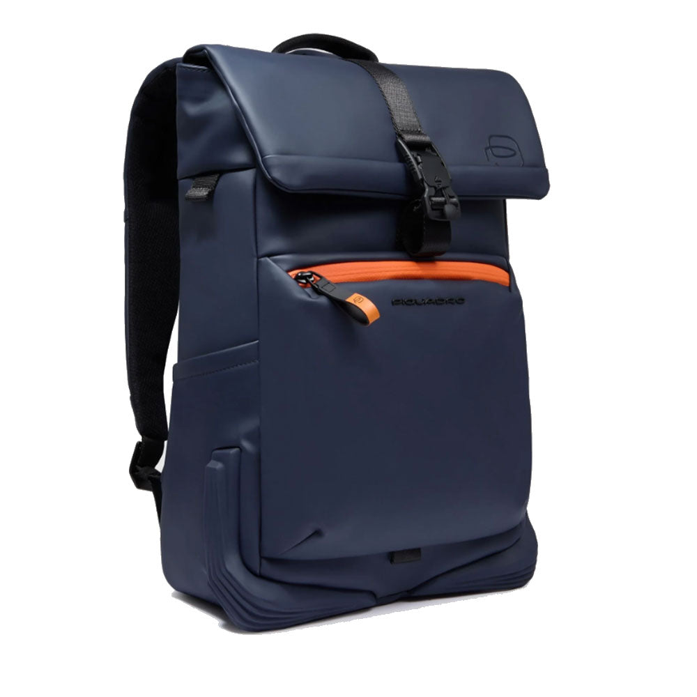 PIQUADRO Herren-Rucksack 14" Computerhalter aus blauem Stoff Corner Line - CA6642C2OW