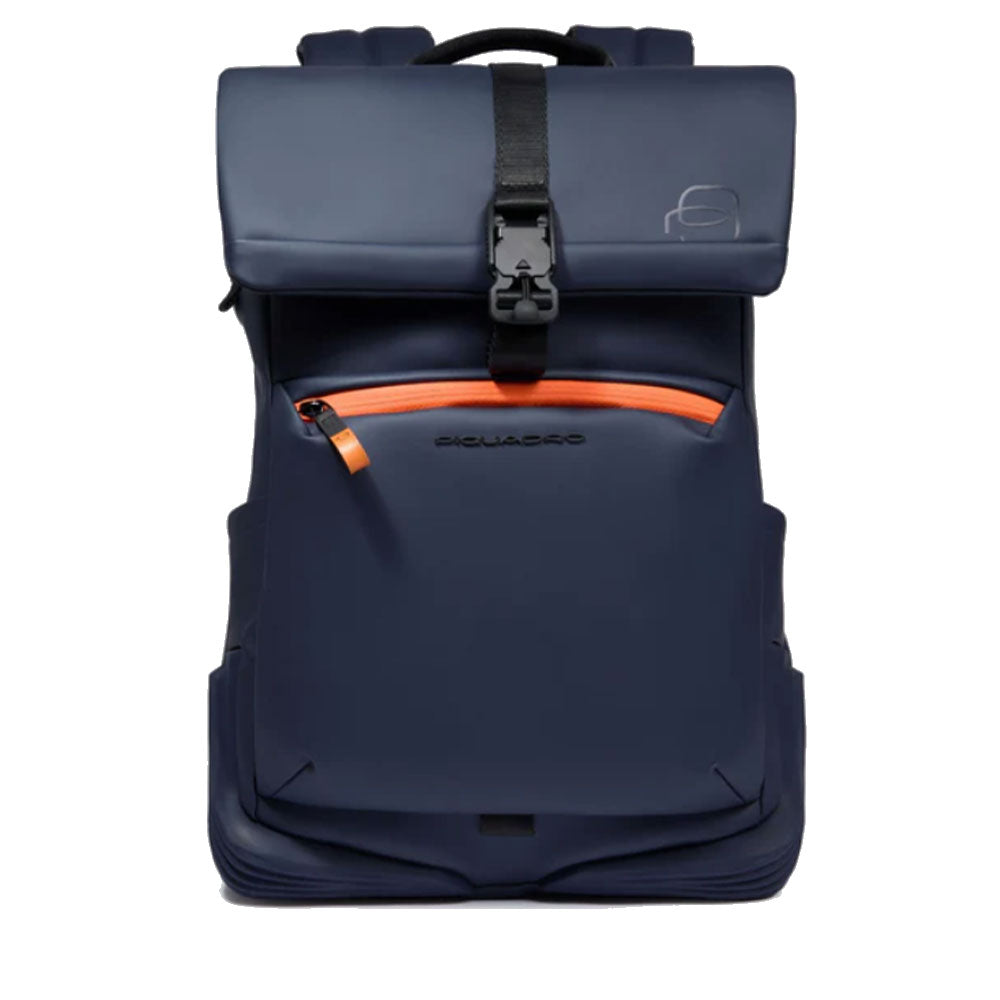 PIQUADRO Herren-Rucksack 14" Computerhalter aus blauem Stoff Corner Line - CA6642C2OW