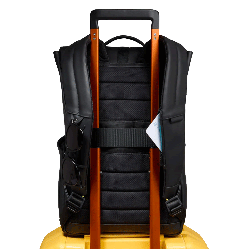 Zaino Uomo PIQUADRO Porta Computer 14" in Tessuto Nero Linea Corner - CA6642C2OW
