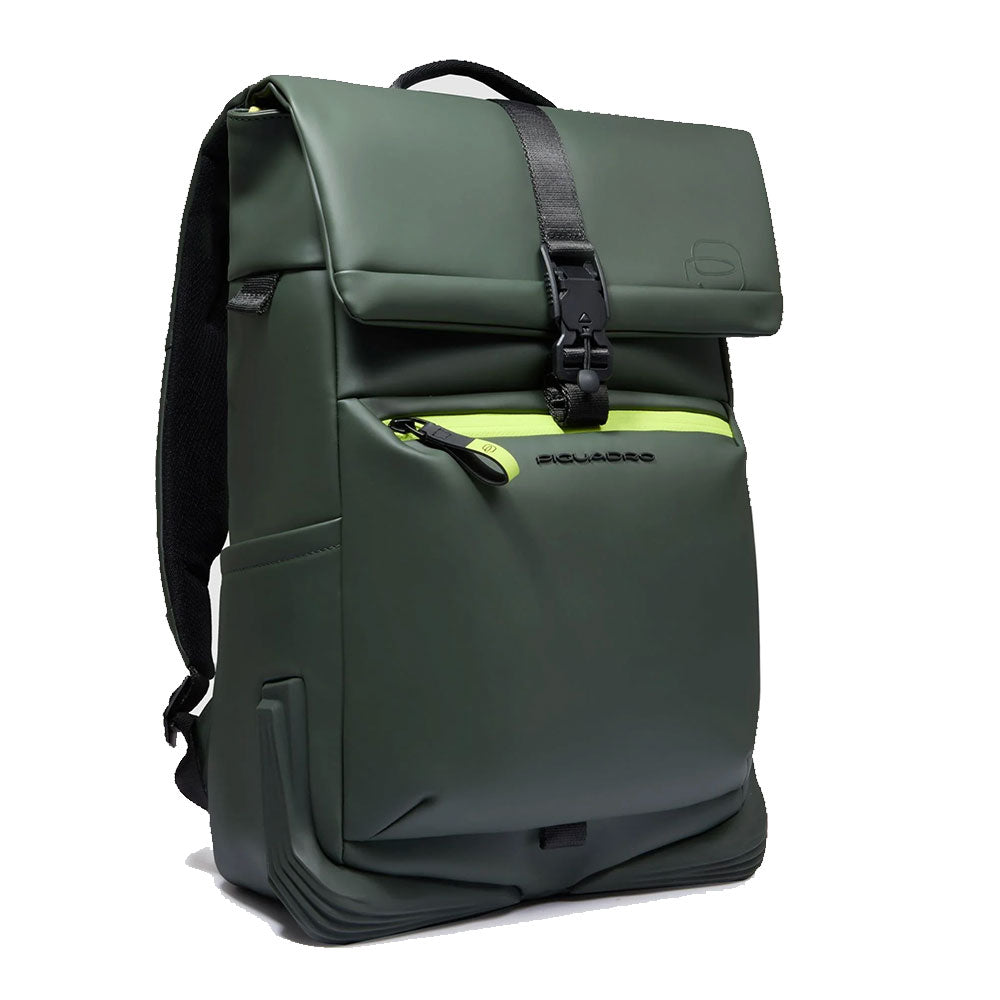 Zaino Uomo PIQUADRO Porta Computer 14" in Tessuto Verde Linea Corner - CA6642C2OW