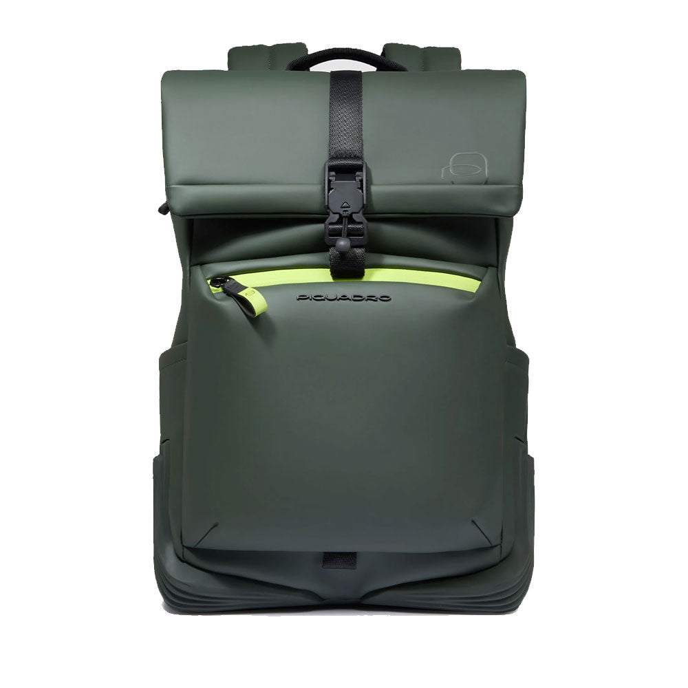 Zaino Uomo PIQUADRO Porta Computer 14" in Tessuto Verde Linea Corner - CA6642C2OW