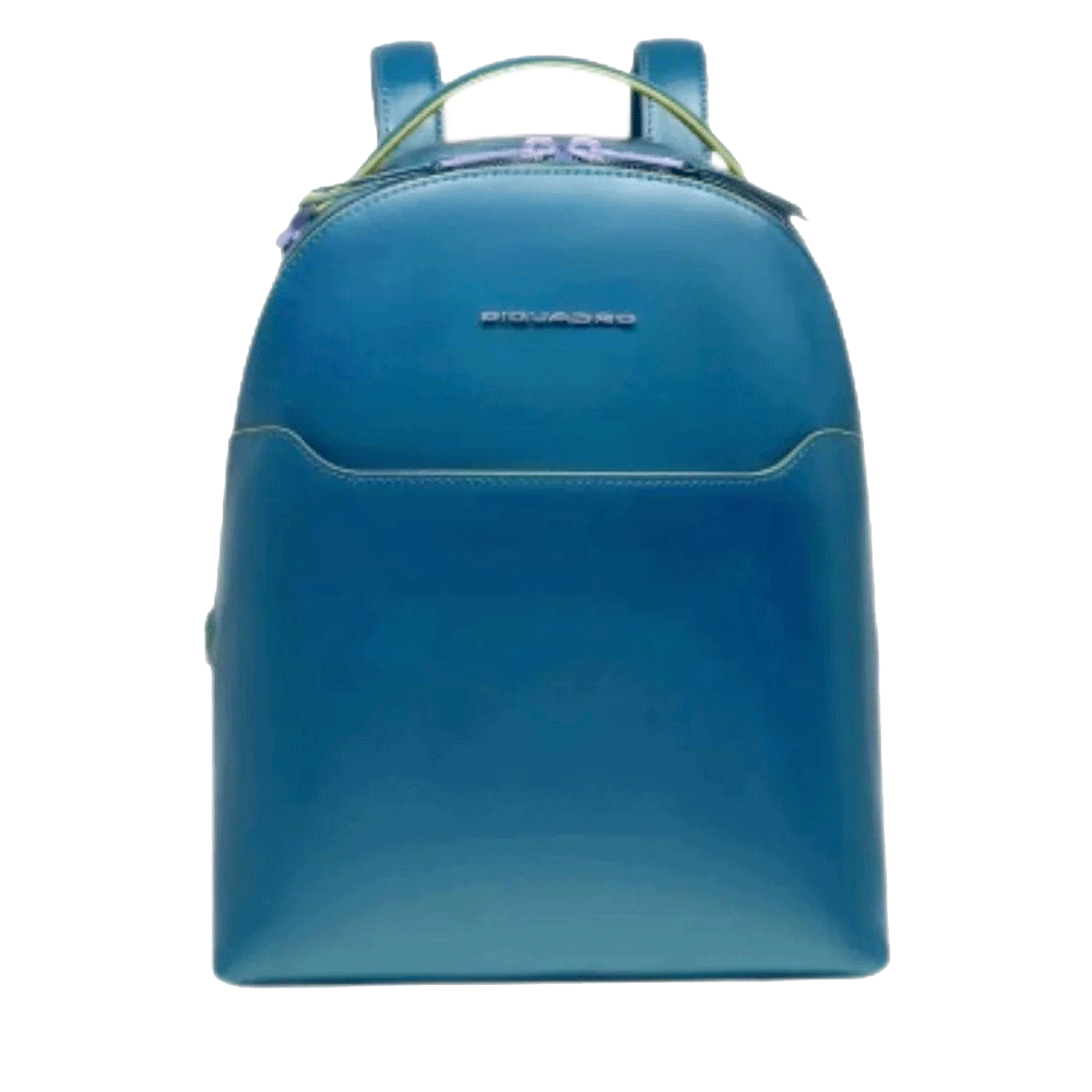 Zaino Donna PIQUADRO Porta iPad Mini in Pelle Ottanio Linea Blue Square - CA6677B2