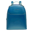 Zaino Donna PIQUADRO Porta iPad Mini in Pelle Ottanio Linea Blue Square - CA6677B2