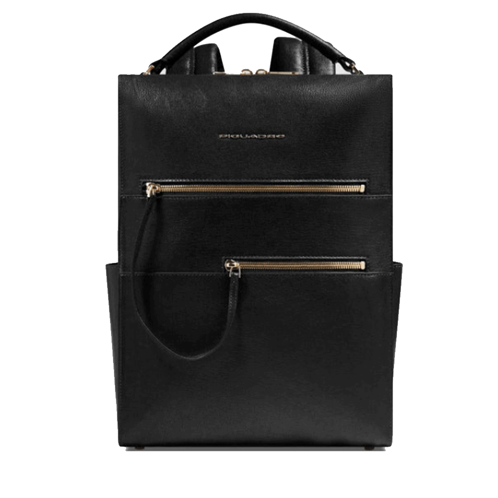 Zaino Donna PIQUADRO Porta Computer 14" in Pelle Nera - CA6772W140