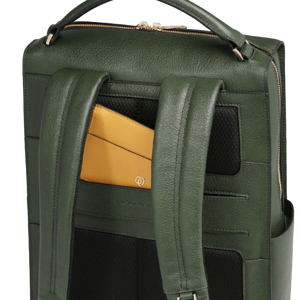 Zaino Donna PIQUADRO Porta Computer 14" in Pelle Verde - CA6772W140