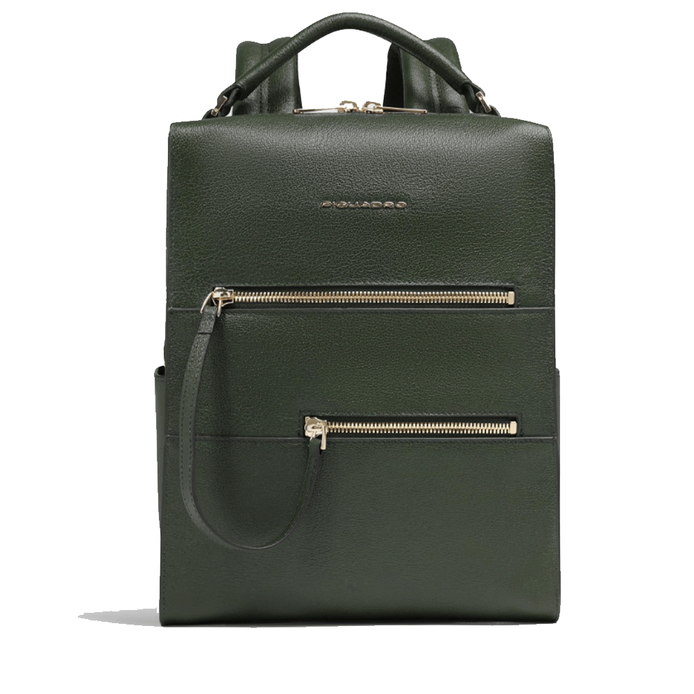 Zaino Donna PIQUADRO Porta Computer 14" in Pelle Verde - CA6772W140
