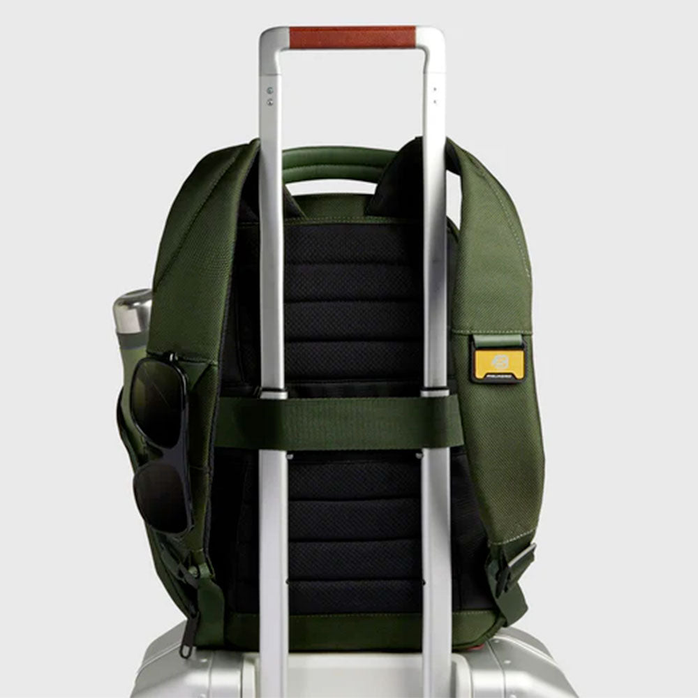 Zaino PIQUADRO Con Porta Pc 13,3" in Tessuto Verde Linea Lyss - CA6926S143BM