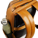 Herren-Rucksack PIQUADRO aus beigem Leder mit Laptopfach 14 Zoll Modell Solm - CA7021S141