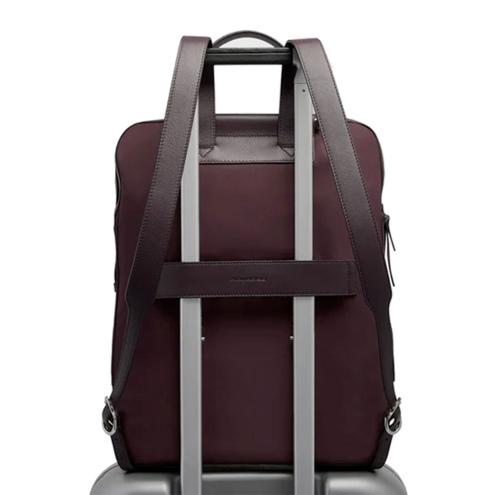 Zaino Donna PIQUADRO Porta PC 15,6" in Pelle e Tessuto Bordeaux Scuro Linea Circle - CA7042W92T