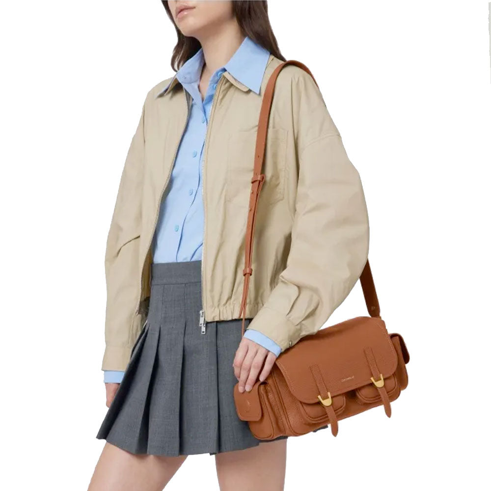 Borsa Donna a Tracolla COCCINELLE in Pelle Colore Skin linea Campus Medium