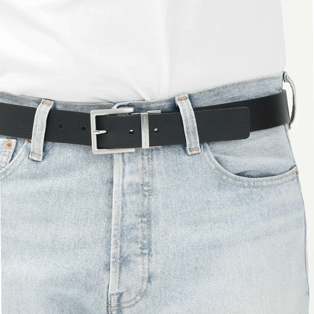 Cintura Uomo Reversibile in Pelle ARMANI EXCHANGE Colore Black - Navy