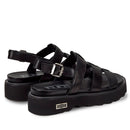 CULT Ziggy 3137 Damensandalen aus schwarzem Leder