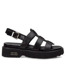 CULT Ziggy 3137 Damensandalen aus schwarzem Leder