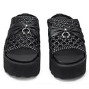 CULT Nancy 3457
Damen Slipper aus gewebtem Leder in Schwarz