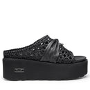 CULT Nancy 3457
Damen Slipper aus gewebtem Leder in Schwarz