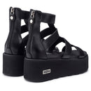 CULT Nancy 3459 Damensandalen aus schwarzem Leder