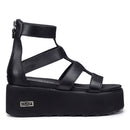 CULT Nancy 3459 Damensandalen aus schwarzem Leder